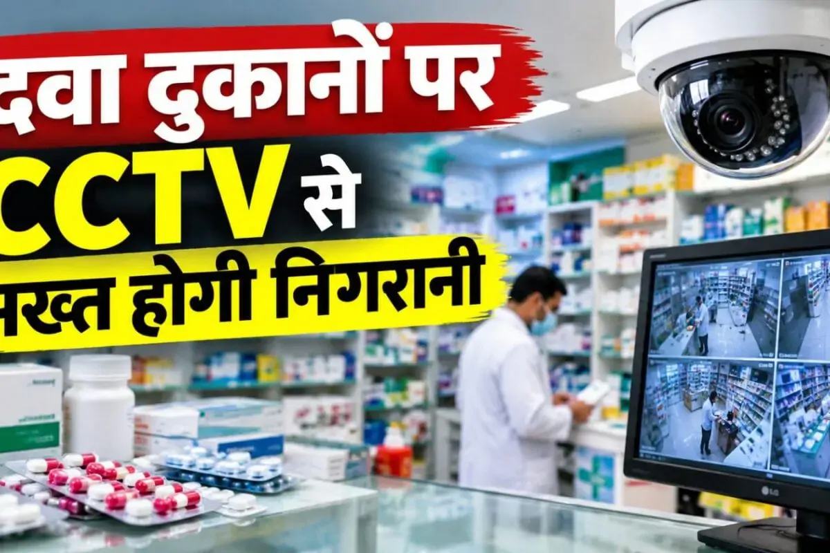 मेडिकल स्टोर पर अब लगाने होंगे CCTV कैमरे, बिना पर्ची नहीं मिलेंगी H, H1 और X ग्रुप की दवाएं