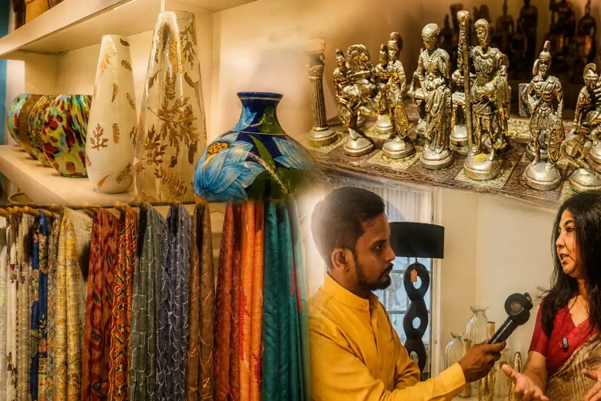विदेशों जैसी फील, भारत के कारीगरों की कला... नोएडा के जलसाघर स्टूडियो में एक छत के नीचे मिलती हैं ब्रास आर्ट से लेकर भागलपुरी साड़ियों का अनूठा संगम