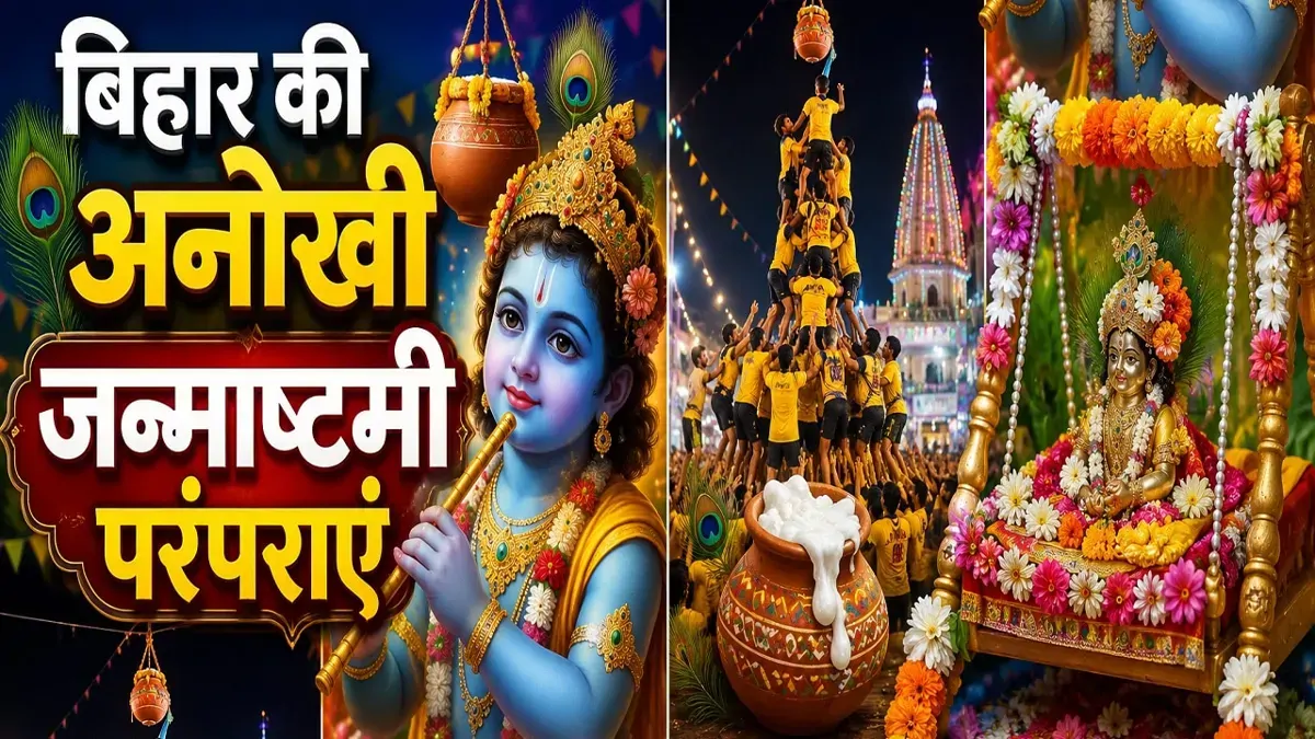 कीचड़ की होली से लेकर खीरे की नाल छेदन तक, यहां जानिए बिहार की अनोखी जन्माष्टमी परंपराएं
