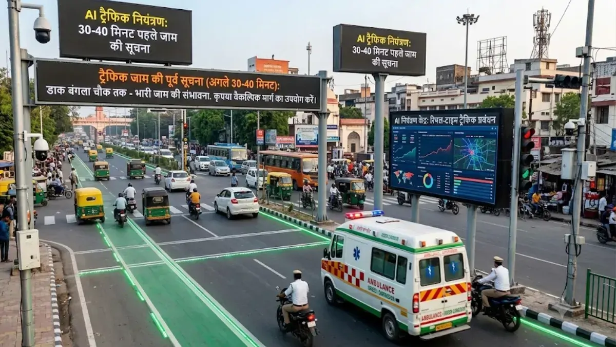 पटना में अब AI संभालेगा ट्रैफिक की कमान: 30-40 मिनट पहले पता चलेगा जाम, एंबुलेंस के लिए बनेगा ग्रीन कॉरिडोर