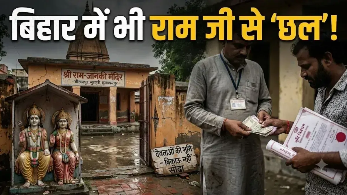 अयोध्या चंदा चोरी के बीच बिहार में भी भगवान से 'छल', श्रीराम जानकी के नाम की करोड़ों की जमीन बेची